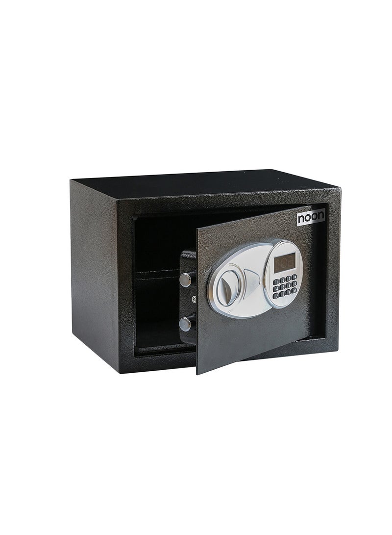 ايست من نون Small Safe Box with Digital Lock Key, Suitable for Home Office & Valuable Item Storage (Money. Documents, Passports) - 35x25x25 cm Size in Black - Image 5
